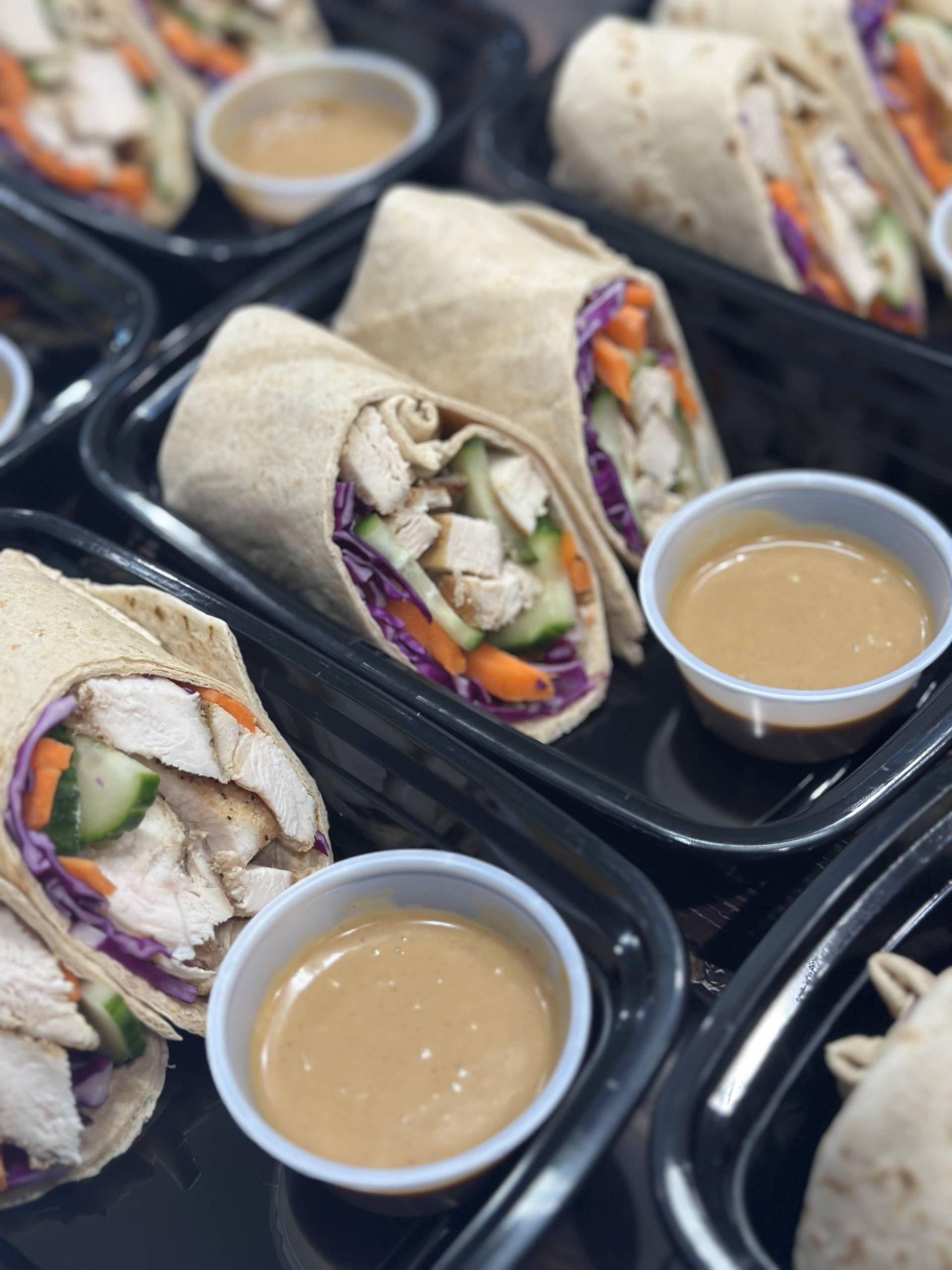 Thai Peanut Chicken Wrap