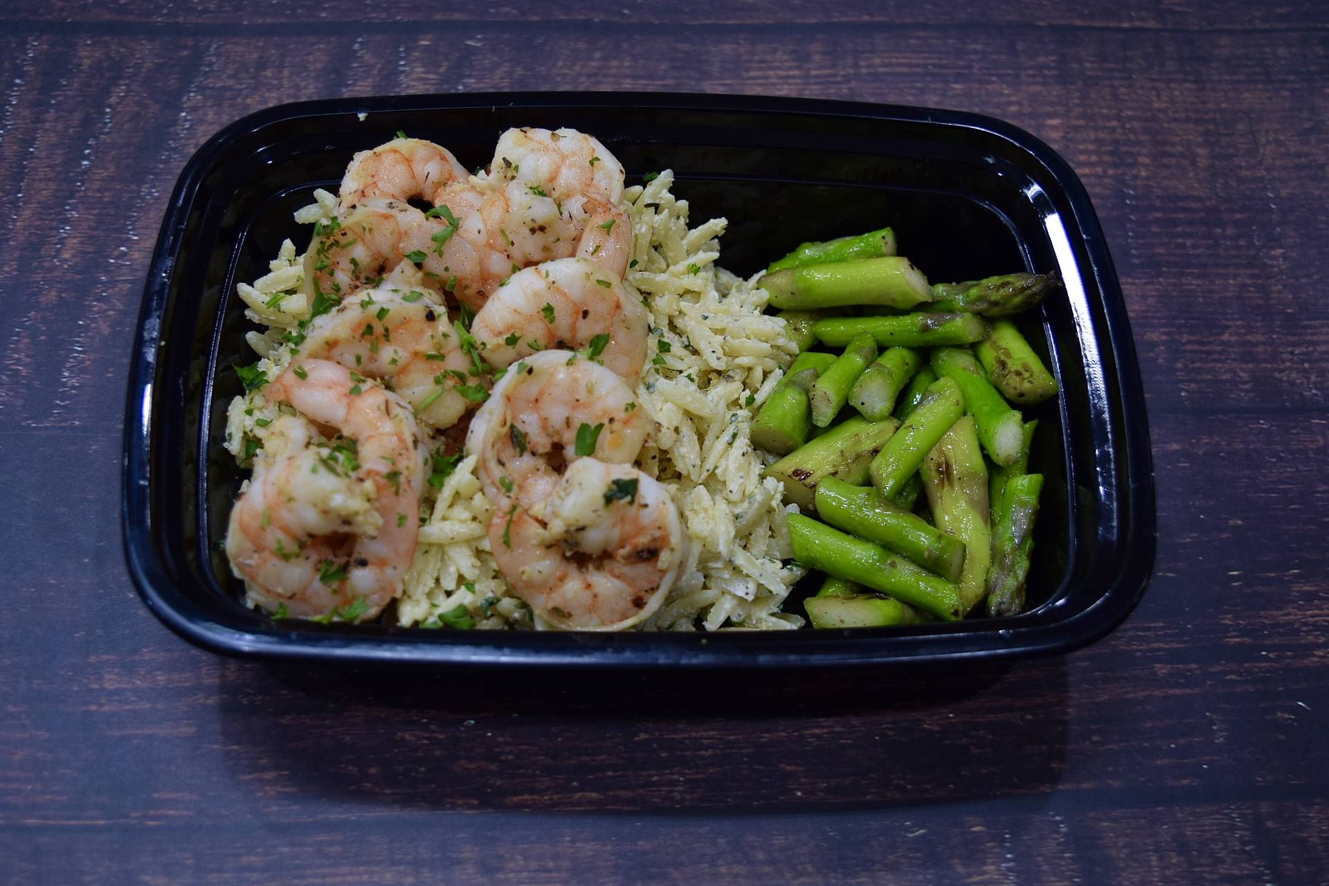 Lemon Orzo Shrimp